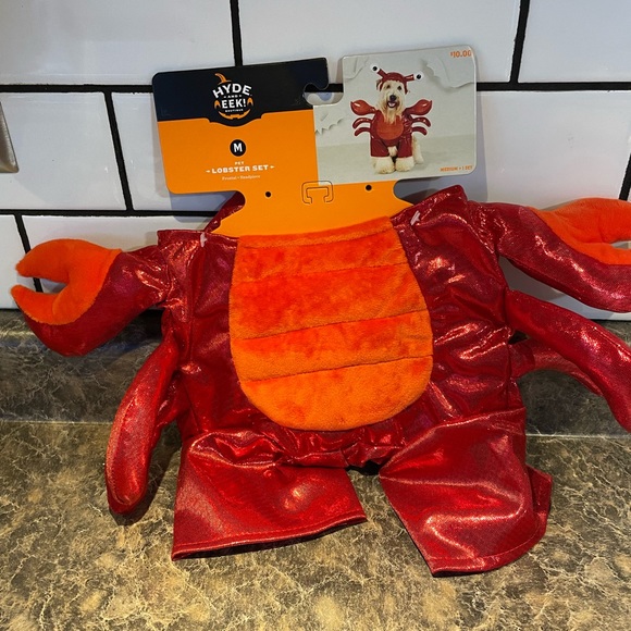 Medium dog lobster costume by Hyde and Eek. Up to 40 lbs. See size chart.